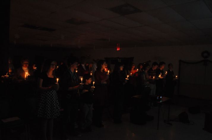 Christmas Candlelight Service & Fellowship 2012